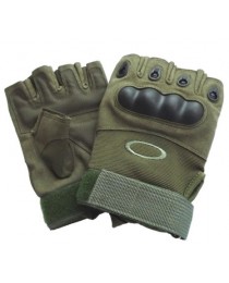 Перчатки тактические OKLEY с открытыми пальцами (олива)