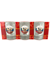 Подарочный набор из 3-х стопок "Флаг России"