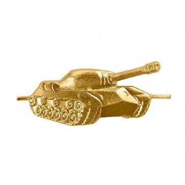 Эмблема петличная Танковые войска правая (золото)