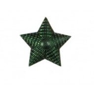 Звезда на погоны малая  рифленая 13 мм защитная