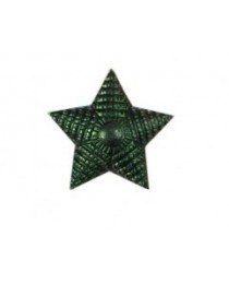 Звезда на погоны малая  рифленая 13 мм защитная