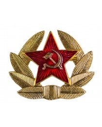 Кокарда солдатская Советской Армии СССР золотистая 