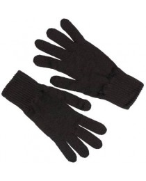 Перчатки зимние полушерстяные одинарной вязки для военнослужащих черные БТК-групп ВКБО (уставные)