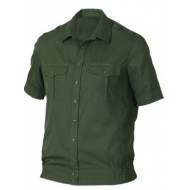 Рубашка офисная зеленая короткий рукав БТК-групп ВКБО (уставная)