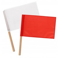 Флажки сигнальные армейские в чехле (красный и белый)