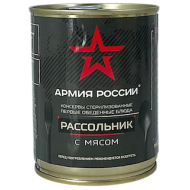Суп рассольник с мясом АРМИЯ РОССИИ гост высший сорт 360 гр.
