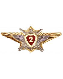 Знак классность ВВ МВД (Росгвардия) офицерского состава 2 класс 
